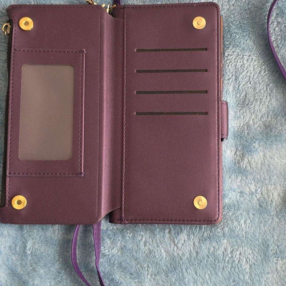 Wallet Phone Case For S25 Ultra with Cross Body Strap